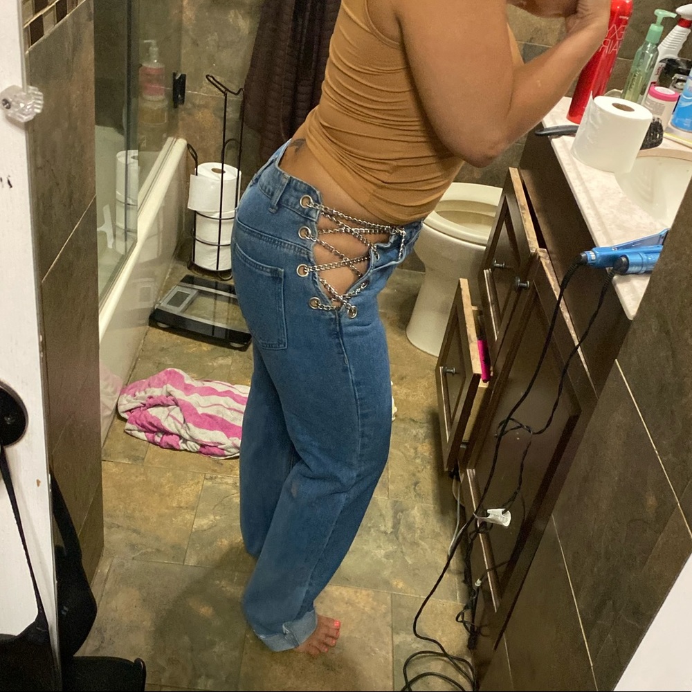 Chain side jeans - Picture 2 of 4